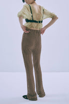 Cut Lace Soft Flare Pants & Layered Skirt Set