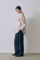 Silk-Like Oversized Shirt