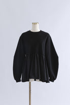 Bonding Peplum Top ブラック