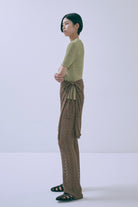 Cut Lace Soft Flare Pants & Layered Skirt Set