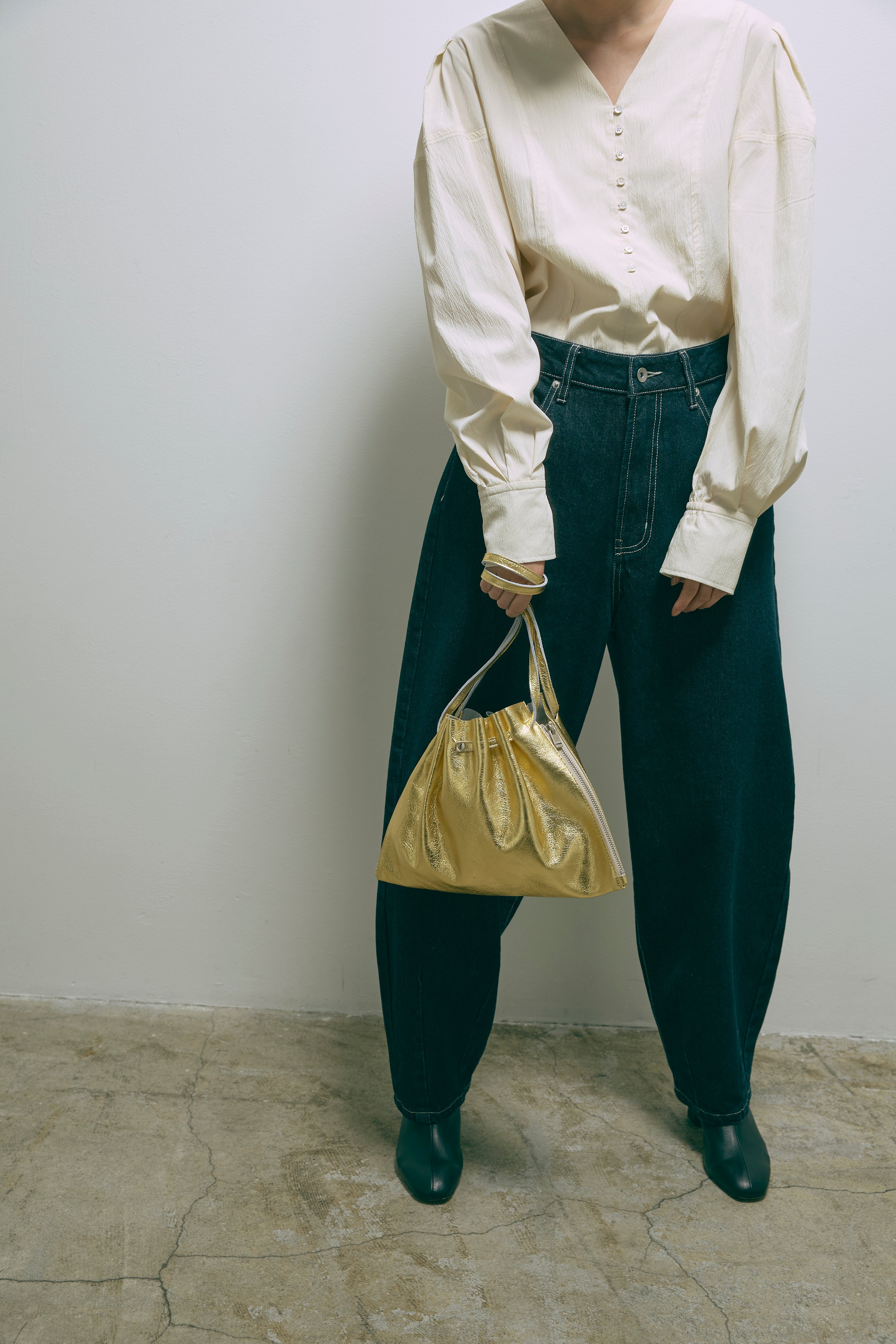 Lether Gather Bag