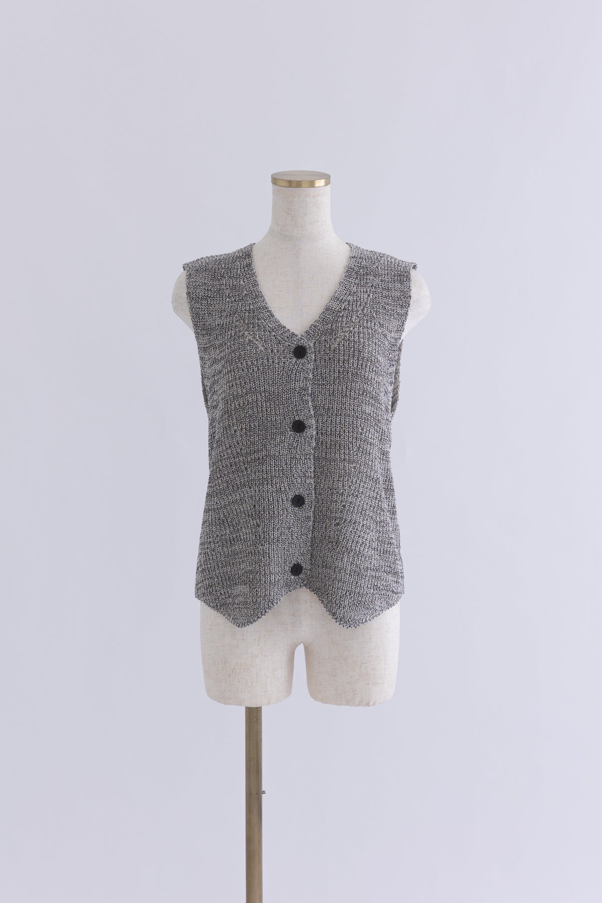 Melange Knit Gilet オフホワイト