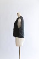 Cropped Tweed Gilet