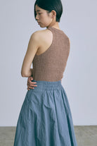 Nylon Taffeta Flared Skirt