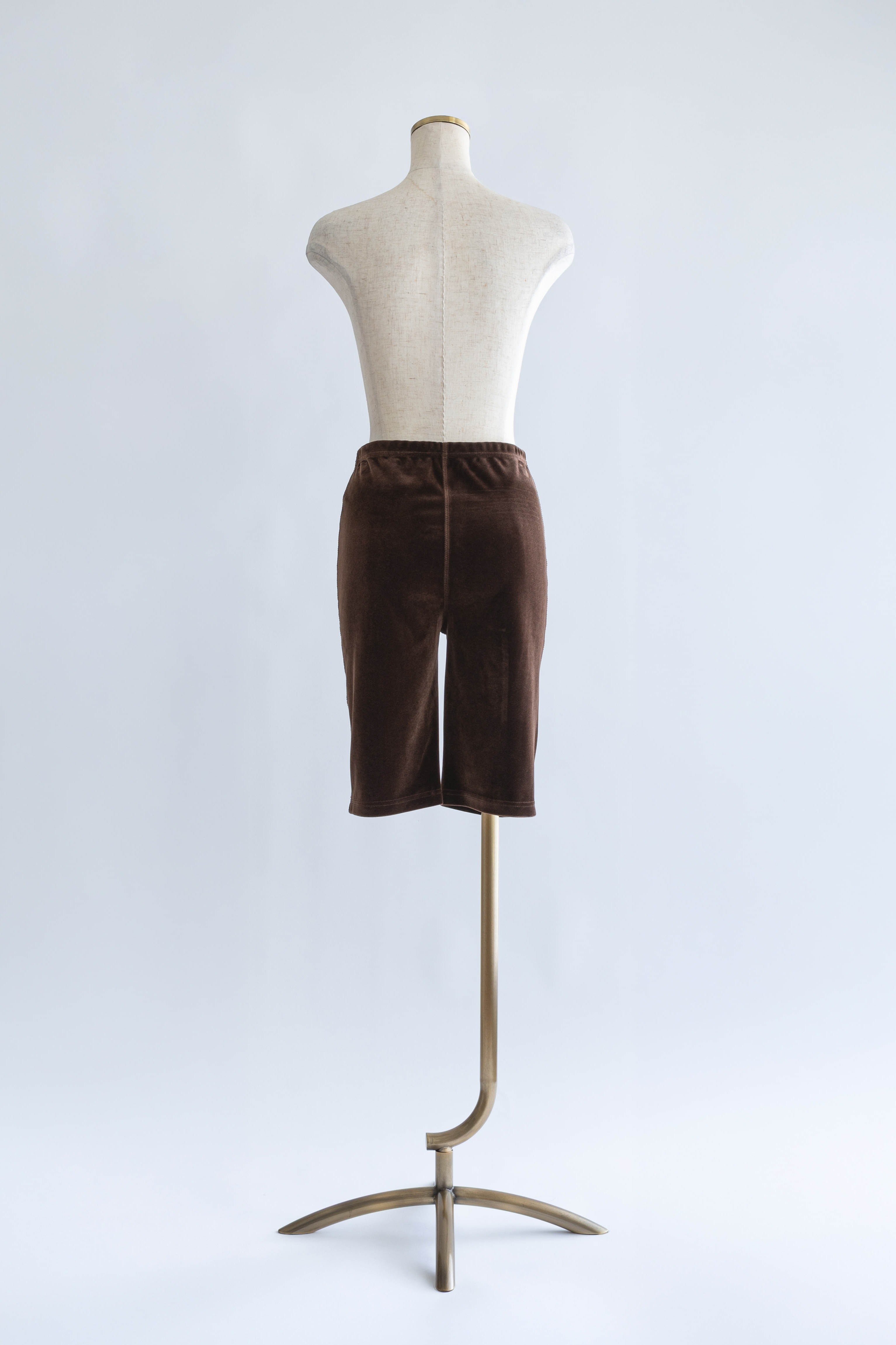 Velour Slim-Fit Biker Leggings