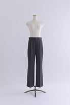 【Set Up】Tapered Trousers 杢グレー