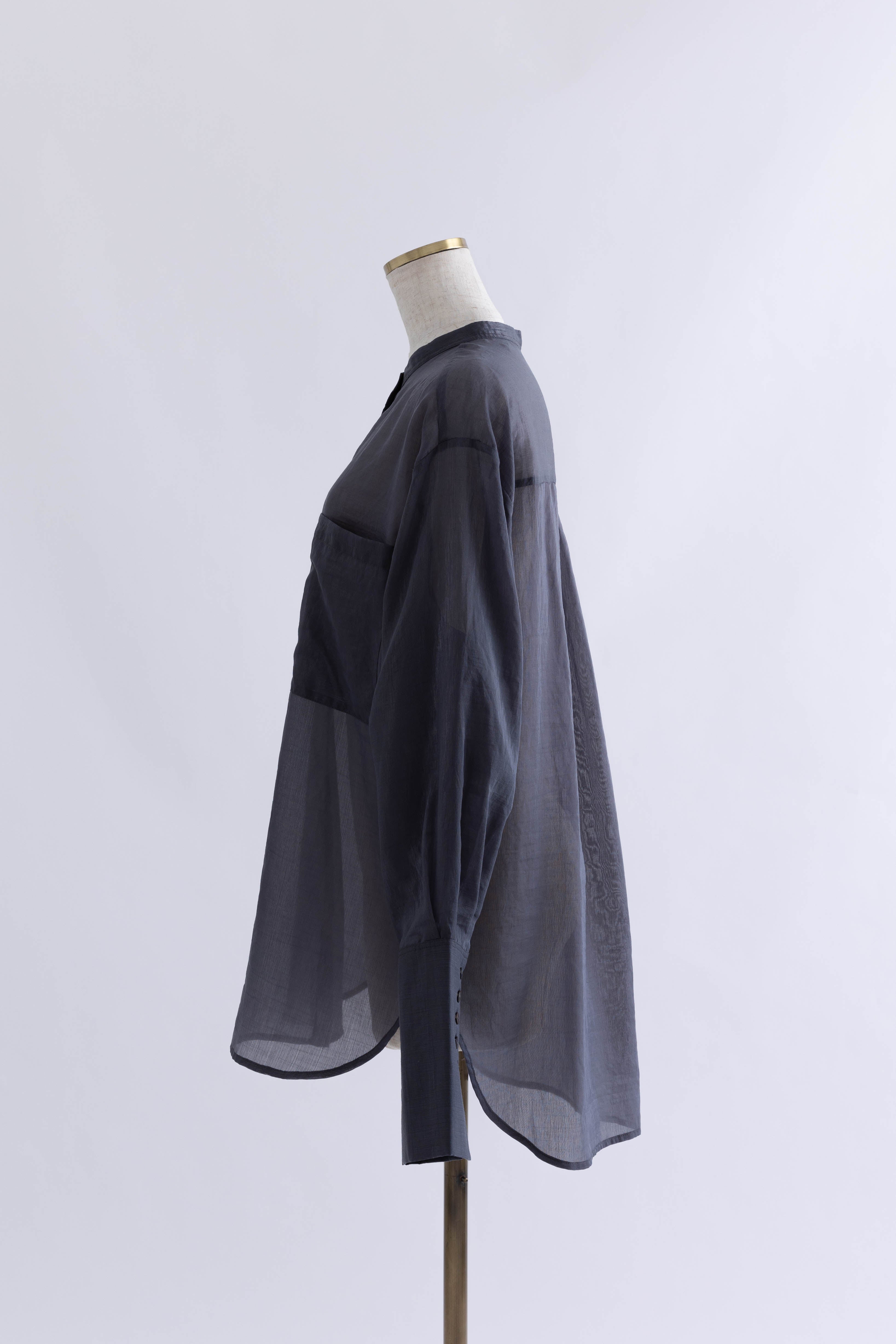Long Cuff Sheer Blouse