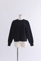 Crewneck Knit ＆ Rib Knit Bustier Set