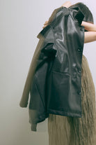 Faux Leather Over Jacket