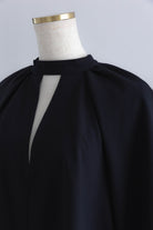 Flared Balloon Sleeve Blouse