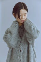 Brashed Shaggy Cardigan