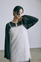 Sheer Dot Tunic ブラック model:170cm chii