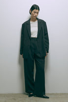 【Set Up】Semi-Wide Trousers ブラック size:1 model:170cm ANDO