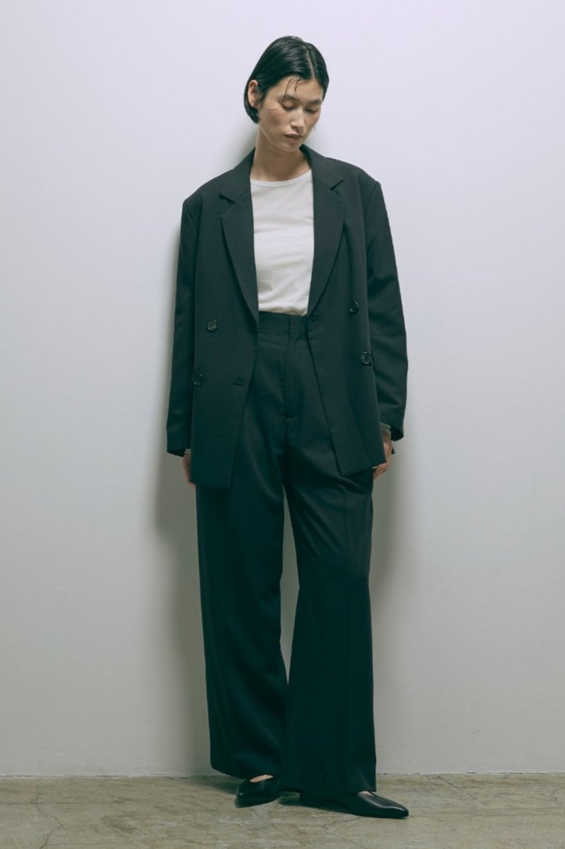 【Set Up】Semi-Wide Trousers ブラック size:1 model:170cm ANDO