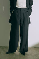 【Set Up】Semi-Wide Trousers ブラック size:1 model:170cm ANDO