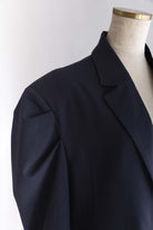 Gathered Shoulder Fitted Jacket