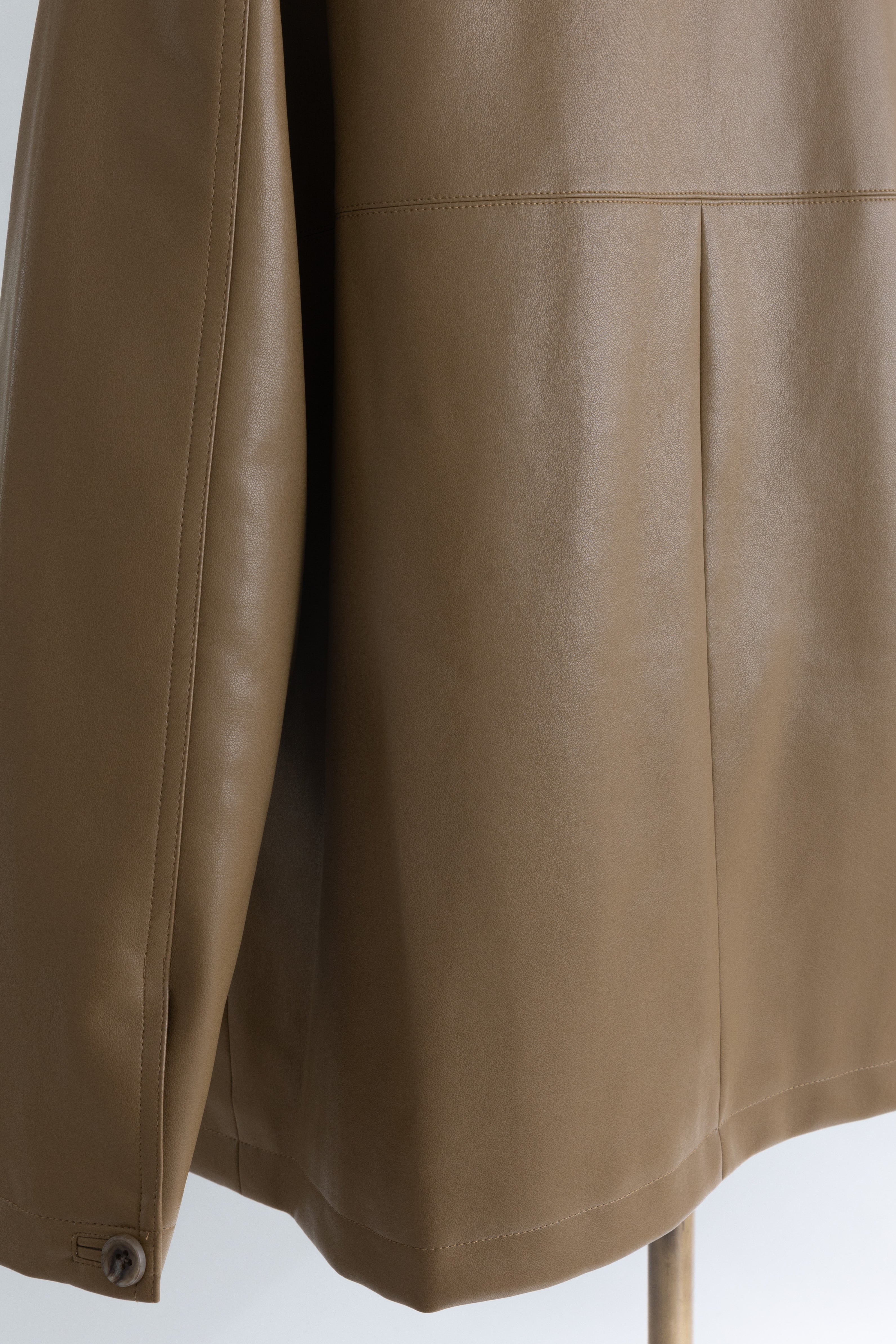 Faux Leather Over Jacket