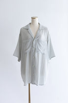 Sheer Stripe Big Shirts ブルー