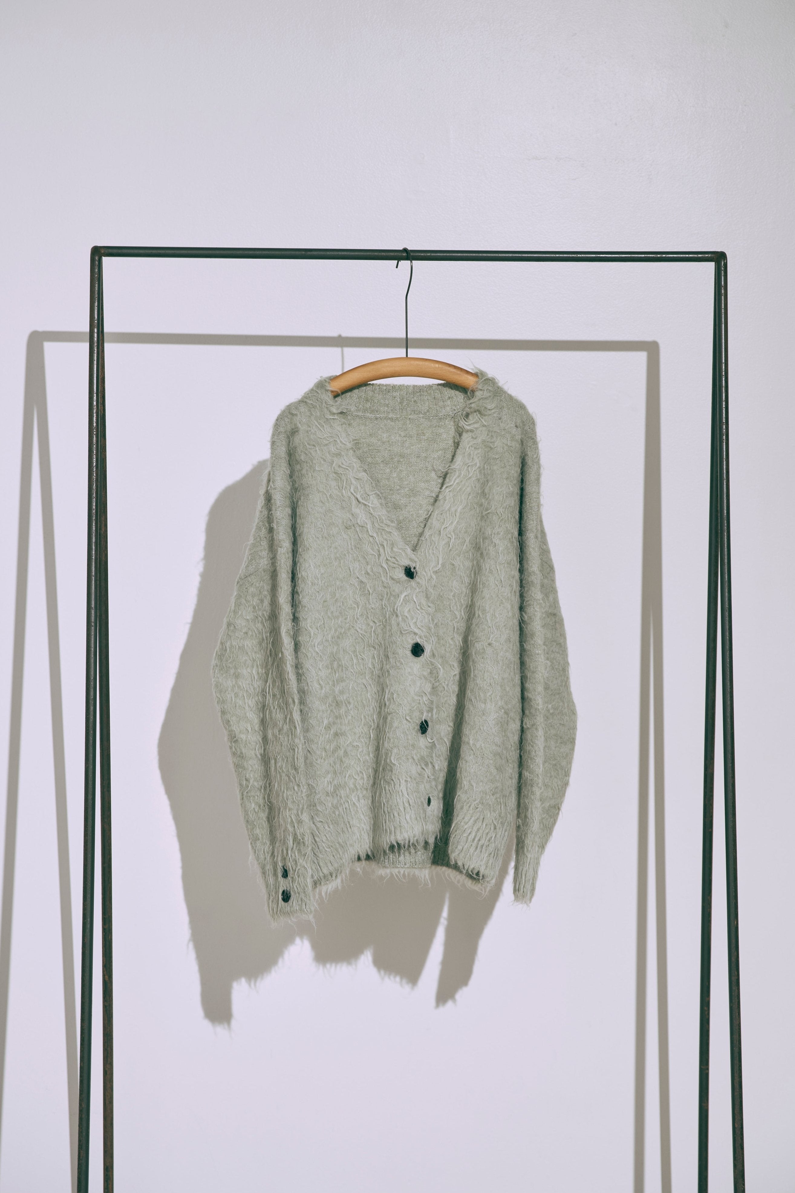 Brashed Shaggy Cardigan