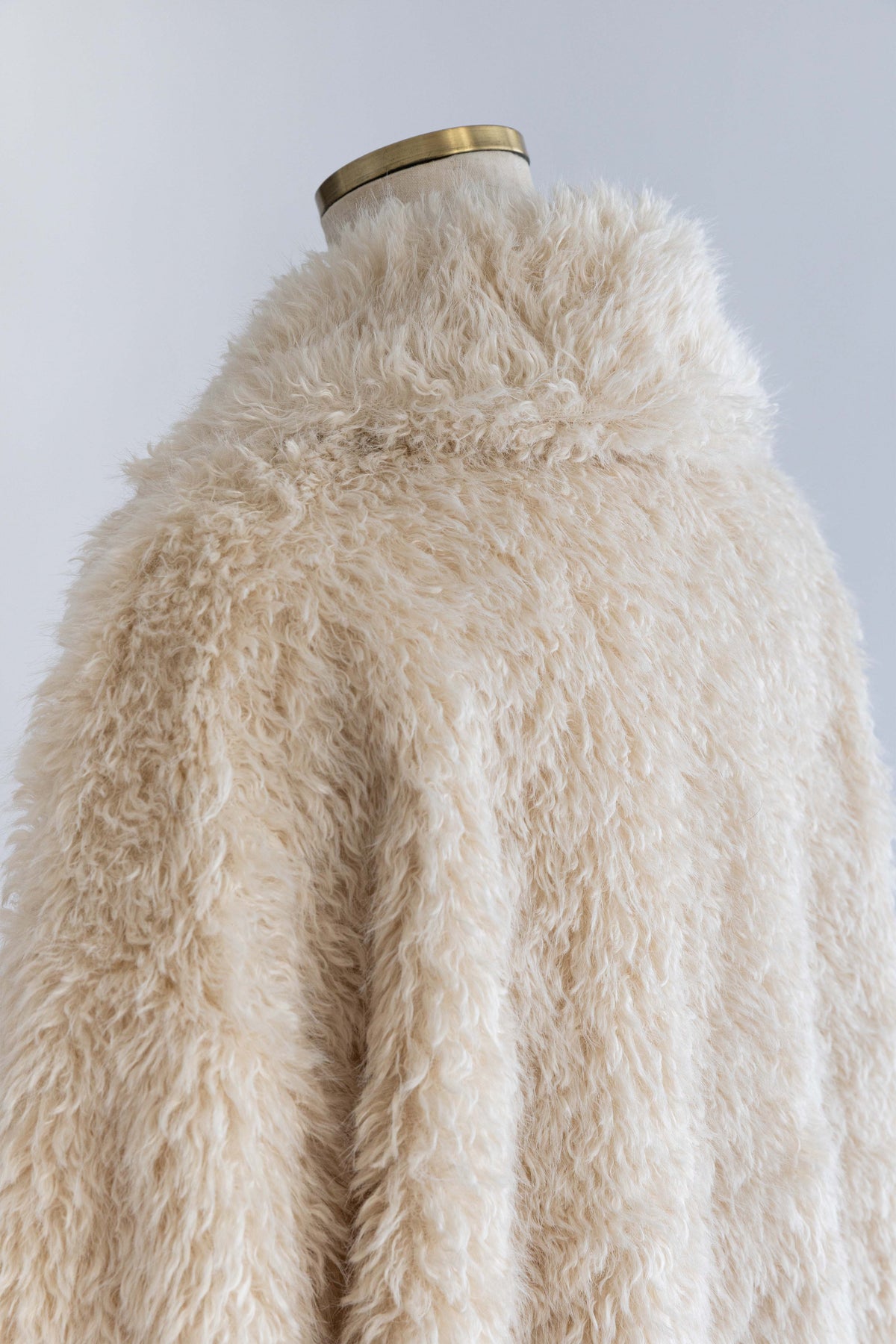 Fur Middle Coat アイボリー