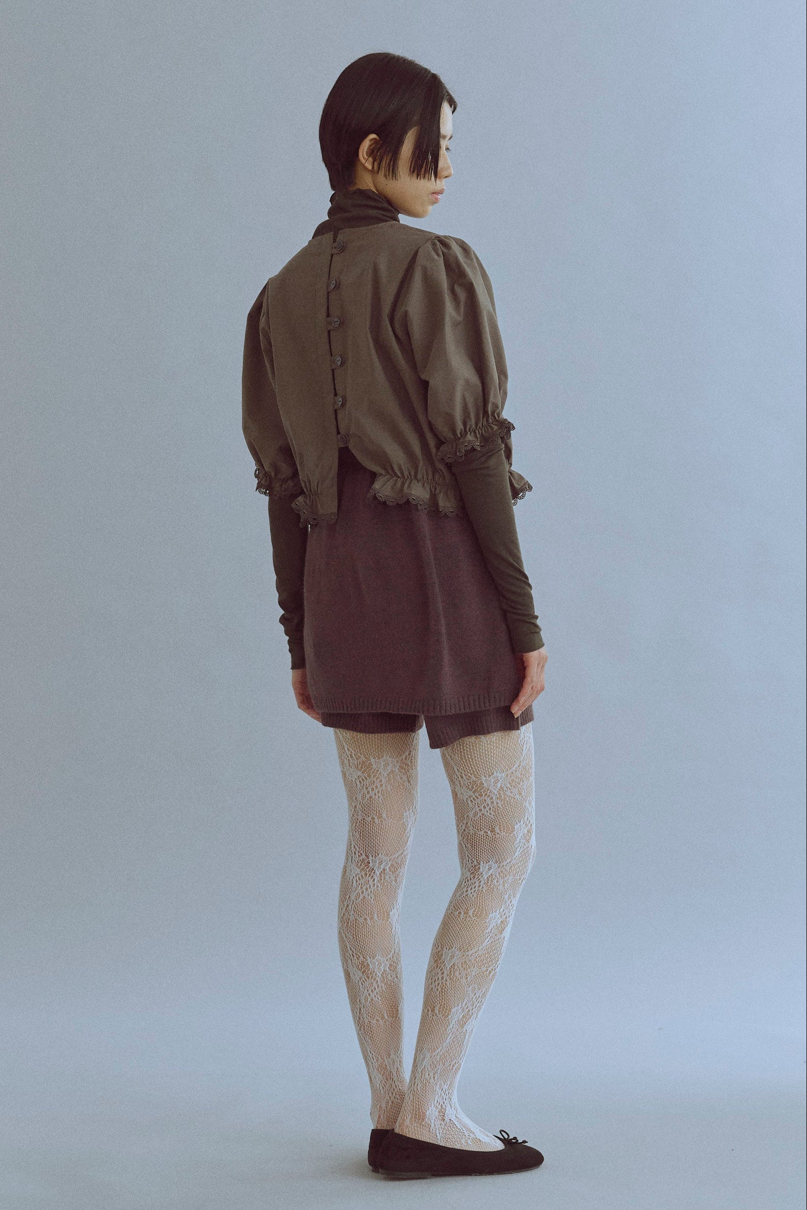 Alpaca-Touch Knit Mini Skirt