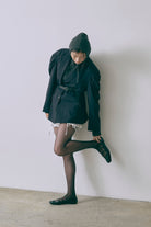Gathered Shoulder Fitted Jacket
