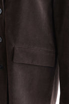 Vintage Suede Oversized Jacket ダークブラウン