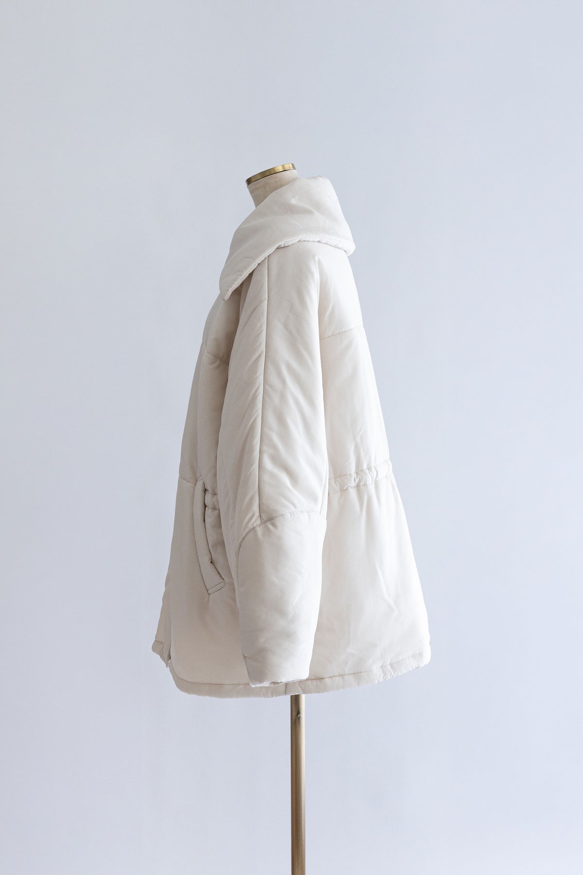 Dolman Sleeve Padded Jacket アイボリー