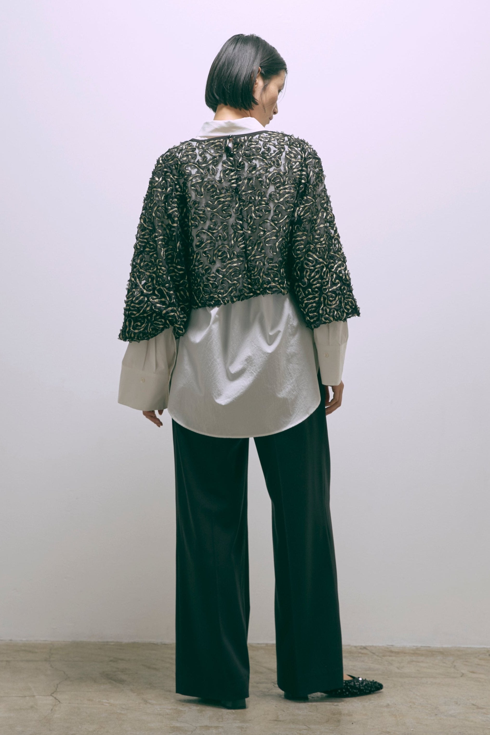 【Set Up】Semi-Wide Trousers