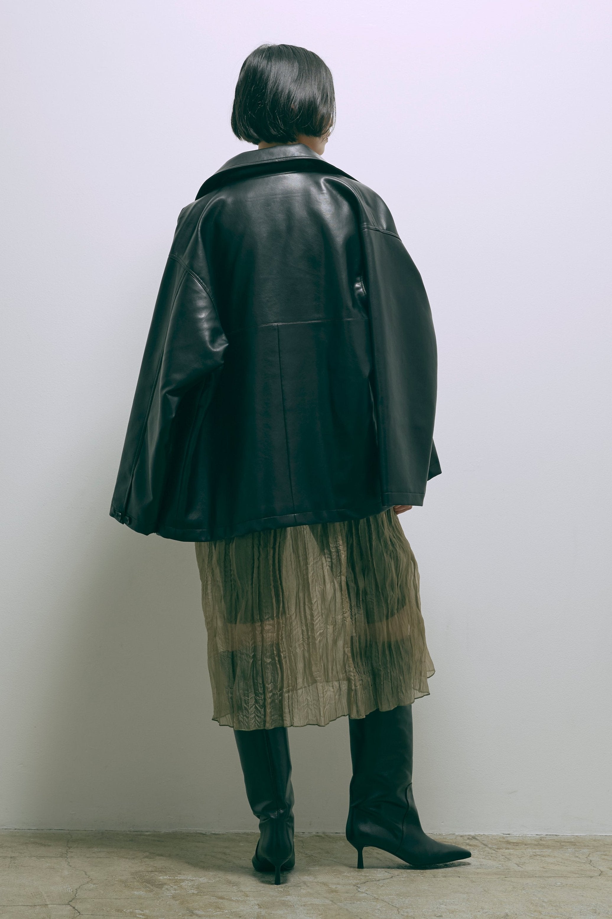 Faux Leather Over Jacket