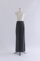 【Set Up】Semi-Wide Trousers 杢グレー