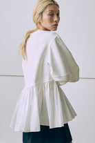Bonding Peplum Top ホワイト model:171cm HARA