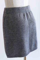Alpaca-Touch Knit Mini Skirt