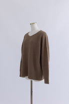 Vneck Fox Over Knit