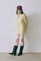 Silk-Like Oversized Shirt