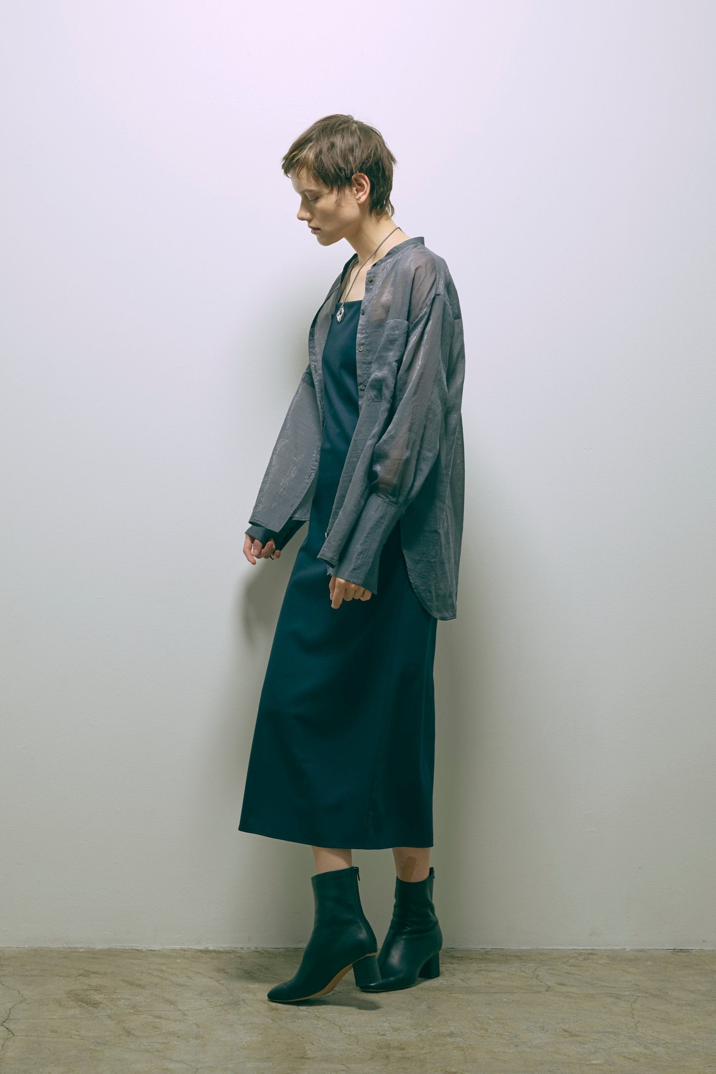 Long Cuff Sheer Blouse