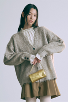Brashed Shaggy Cardigan