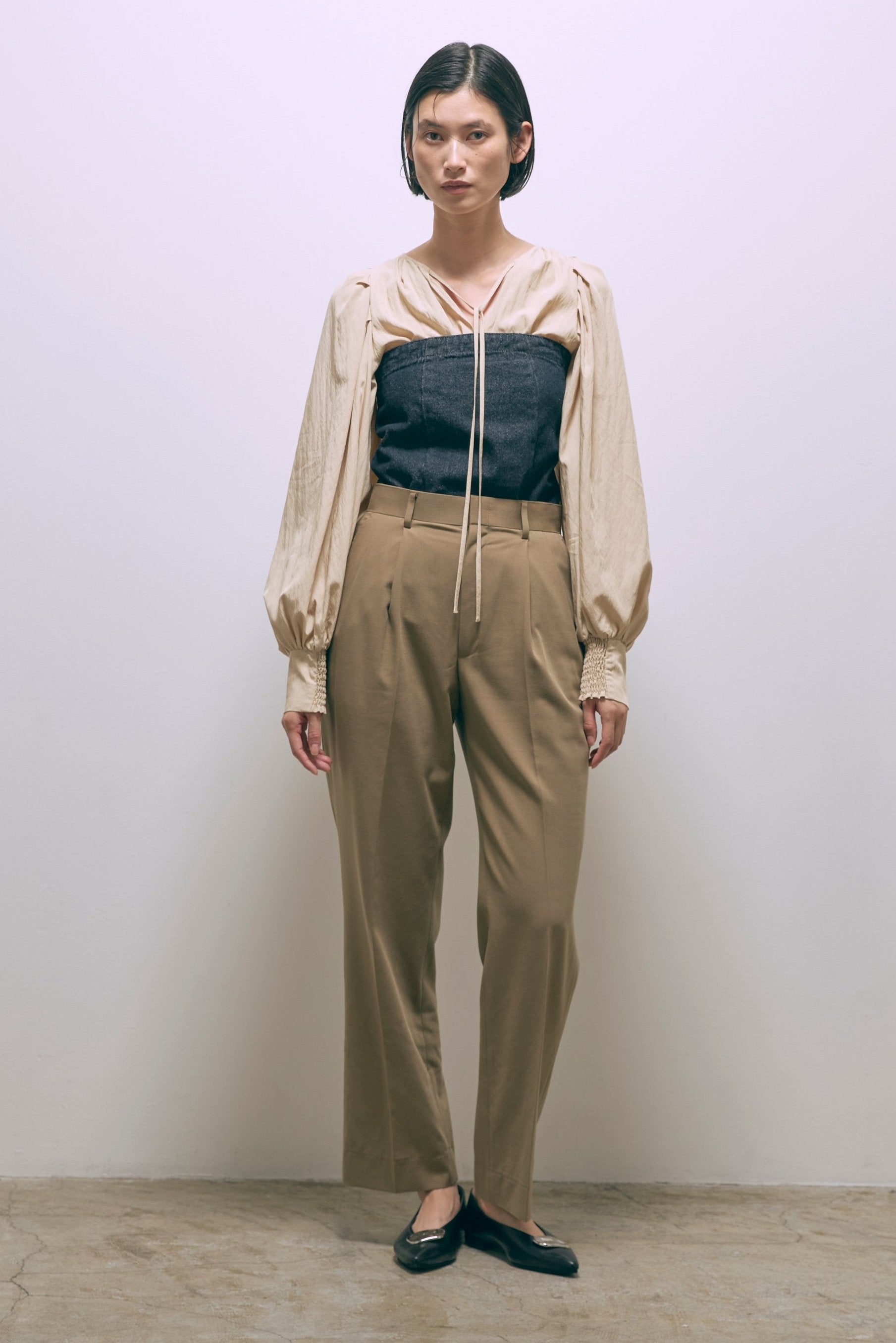 【Set Up】Tapered Trousers ベージュ size:1 model:170cm ANDO