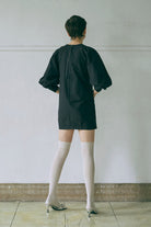 Volume Sleeve Mini Dress