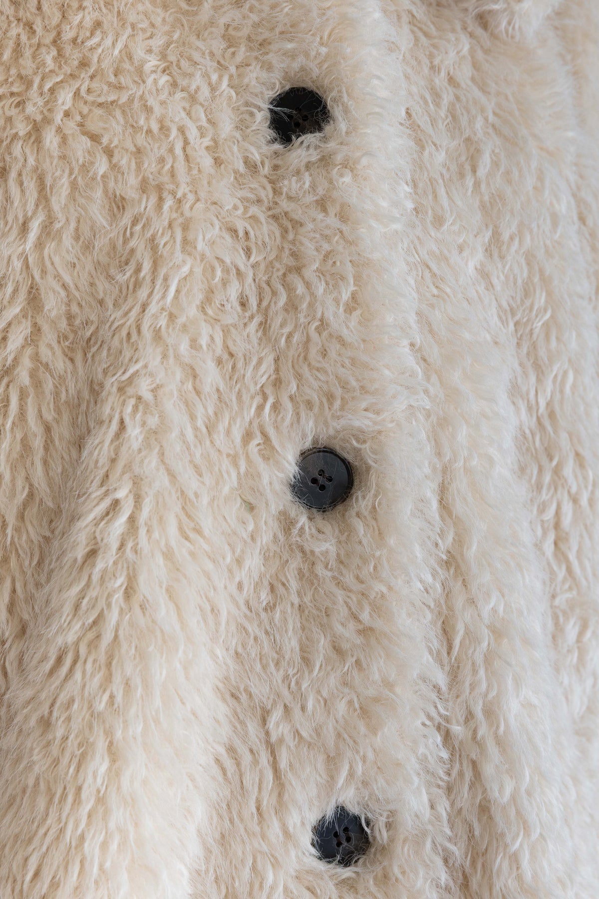 Fur Middle Coat アイボリー