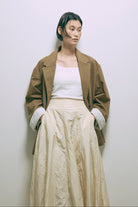 Nylon Taffeta Flared Skirt