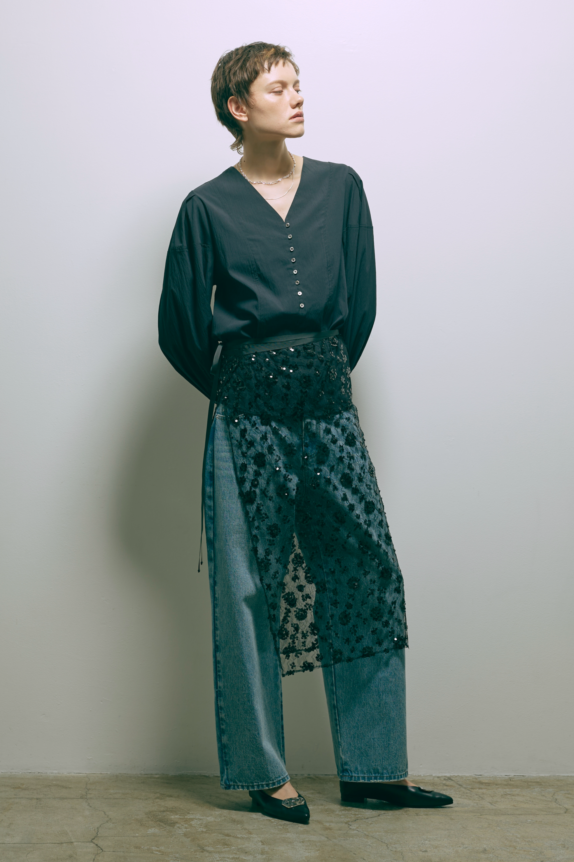 Sequin Layered Skirt