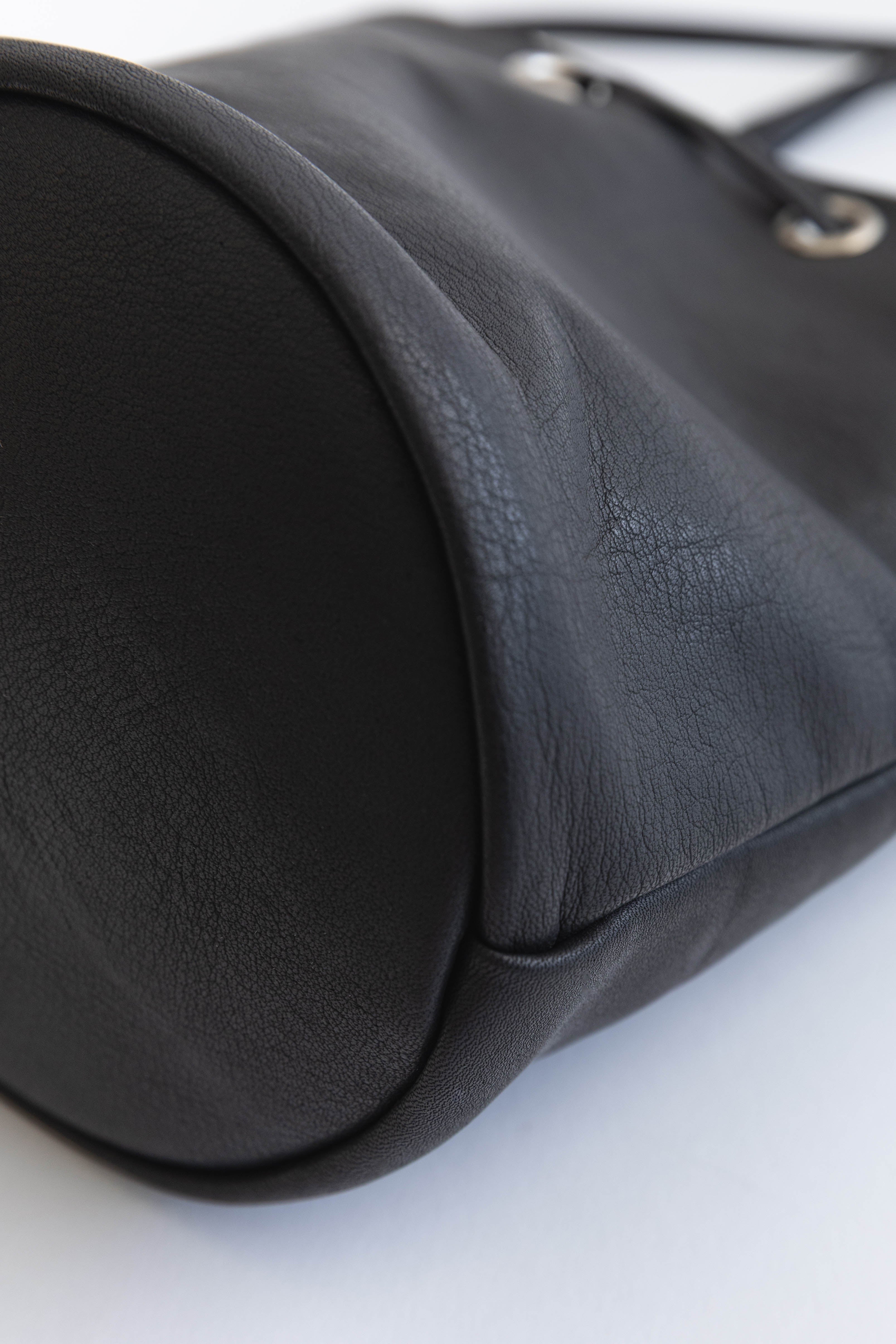 Light Leather Mini Tube 2Way Bag