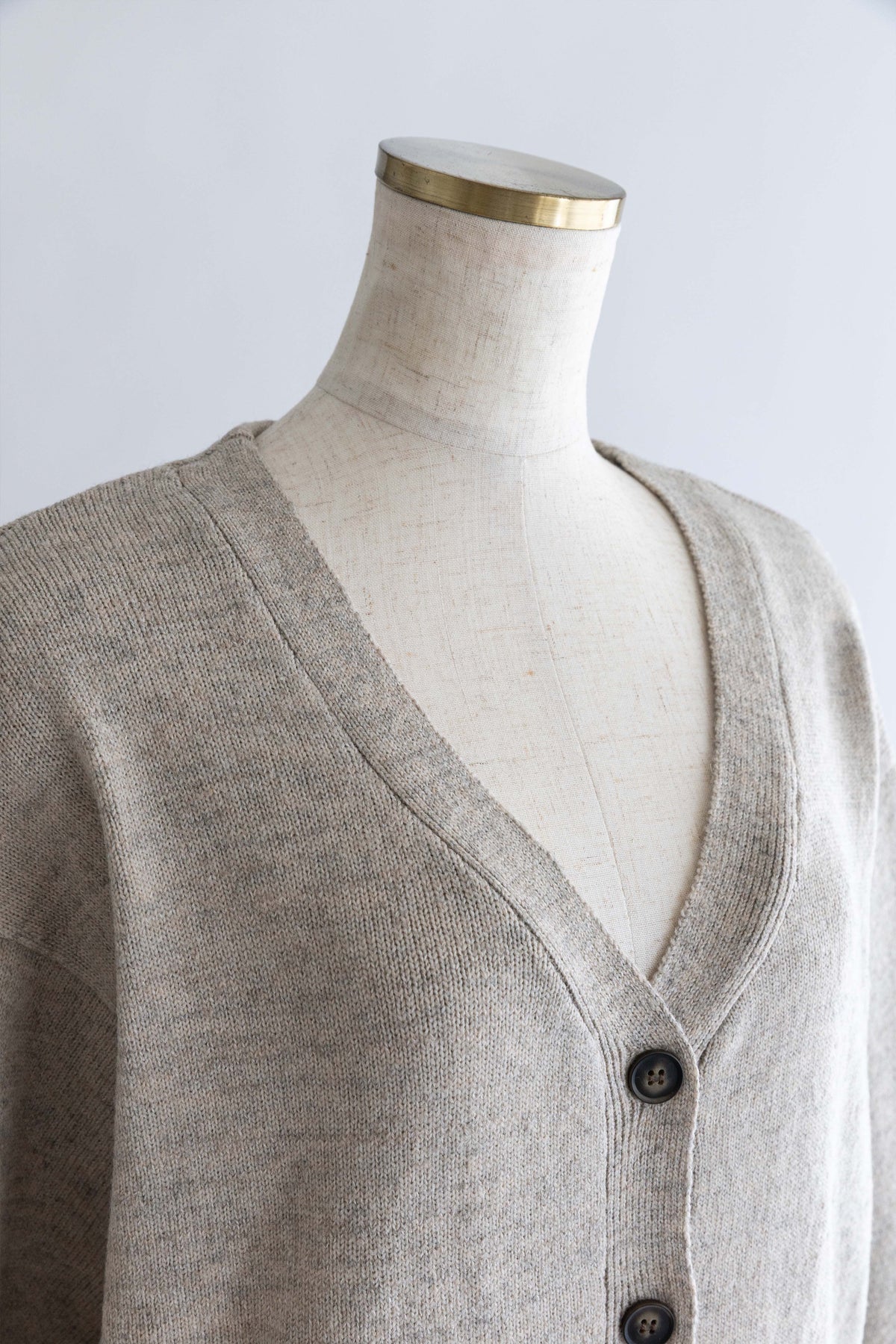 Soft Wool Jumpsuit ベージュ